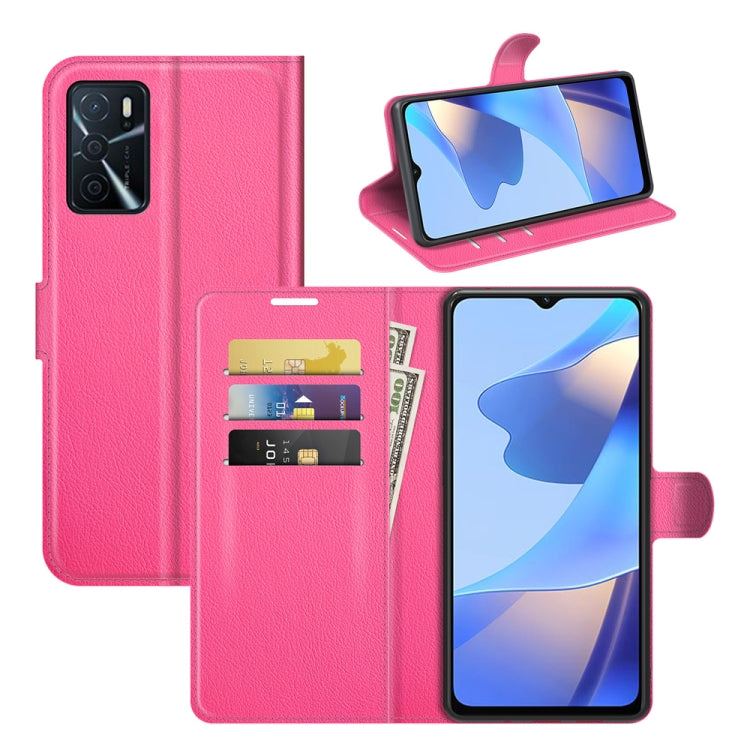 For OPPO A16 Litchi Texture Horizontal Flip Protective Case with Holder & Card Slots & Wallet