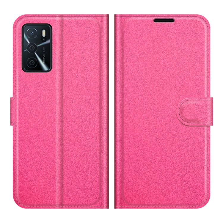 For OPPO A16 Litchi Texture Horizontal Flip Protective Case with Holder & Card Slots & Wallet