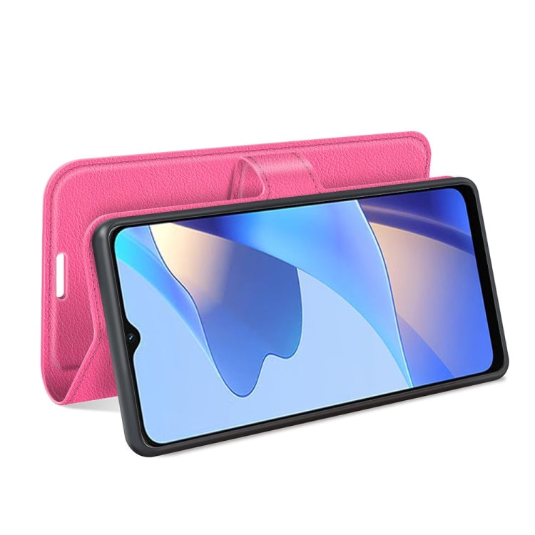 For OPPO A16 Litchi Texture Horizontal Flip Protective Case with Holder & Card Slots & Wallet