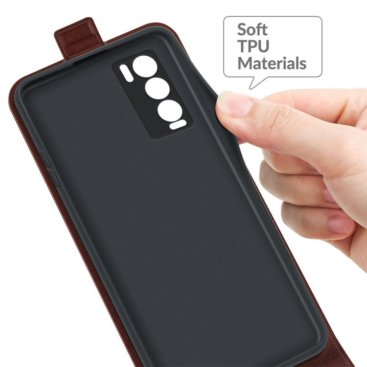 For OPPO Realme GT Master Explorer R64 Texture Single Vertical Flip Leather Protective Case with Card Slots & Photo Frame