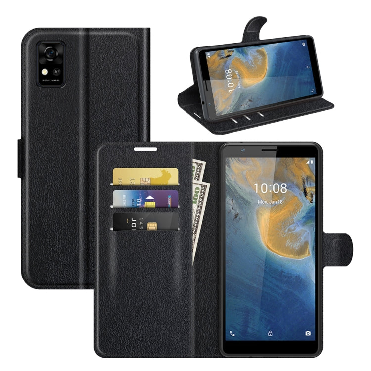 For ZTE Blade A31 Litchi Texture Horizontal Flip Protective Case with Holder & Card Slots & Wallet