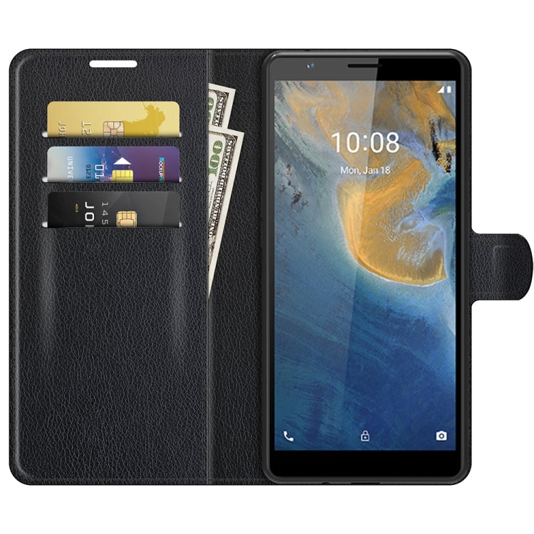 For ZTE Blade A31 Litchi Texture Horizontal Flip Protective Case with Holder & Card Slots & Wallet
