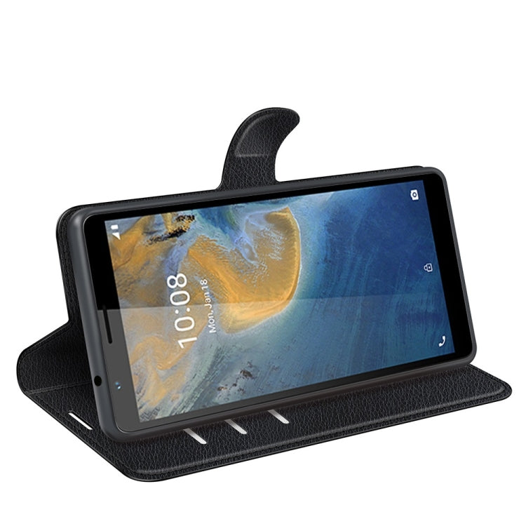 For ZTE Blade A31 Litchi Texture Horizontal Flip Protective Case with Holder & Card Slots & Wallet