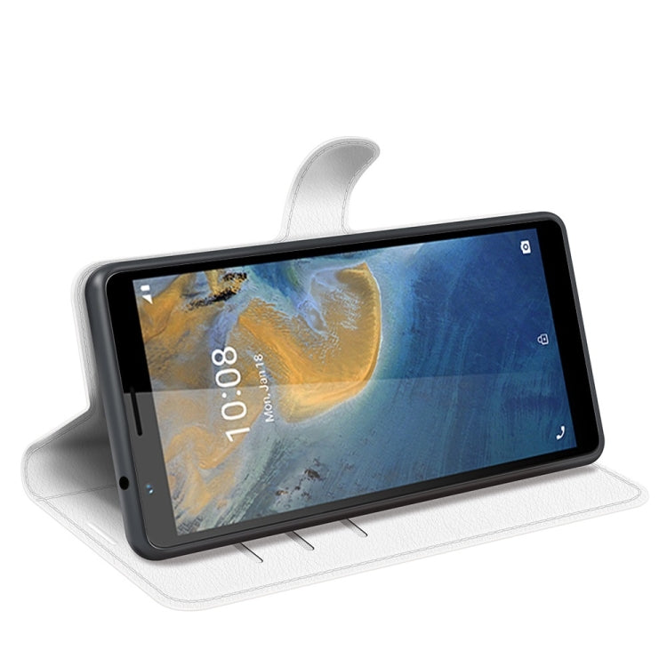 For ZTE Blade A31 Litchi Texture Horizontal Flip Protective Case with Holder & Card Slots & Wallet