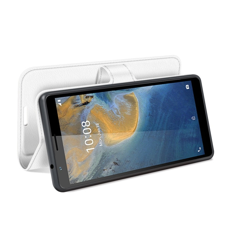 For ZTE Blade A31 Litchi Texture Horizontal Flip Protective Case with Holder & Card Slots & Wallet