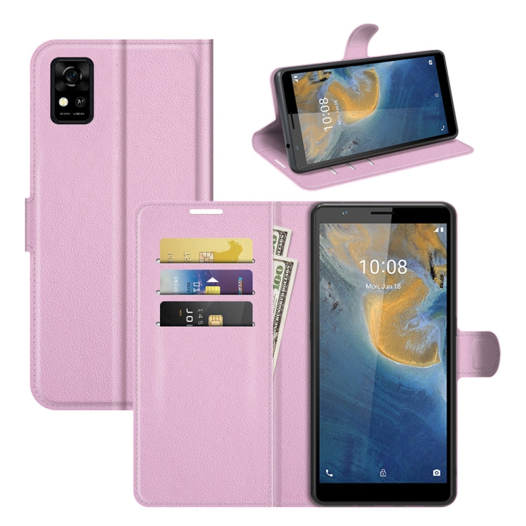 For ZTE Blade A31 Litchi Texture Horizontal Flip Protective Case with Holder & Card Slots & Wallet