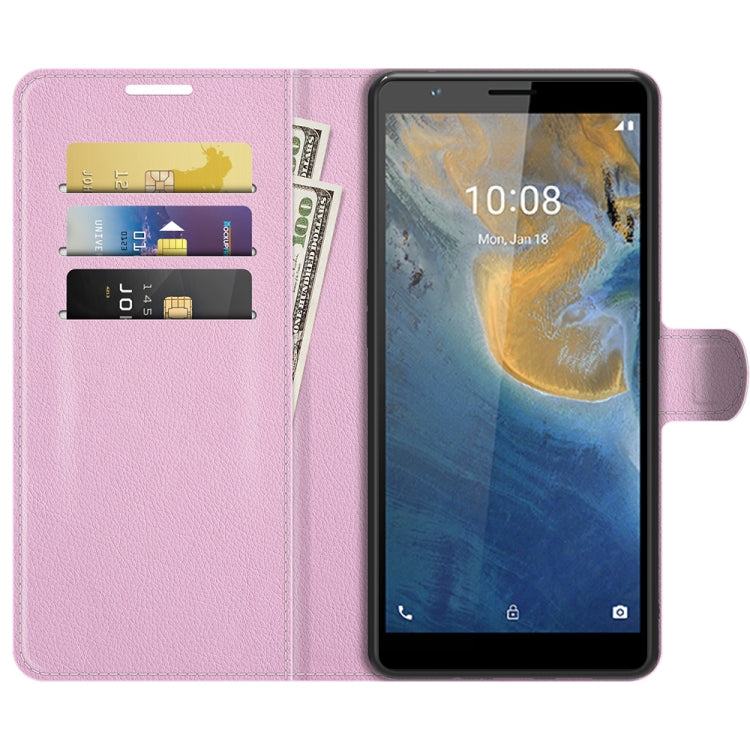 For ZTE Blade A31 Litchi Texture Horizontal Flip Protective Case with Holder & Card Slots & Wallet