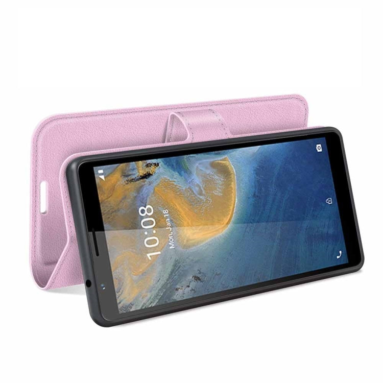 For ZTE Blade A31 Litchi Texture Horizontal Flip Protective Case with Holder & Card Slots & Wallet