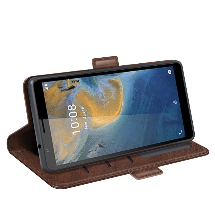 For ZTE Blade A31 Dual-side Magnetic Buckle Horizontal Flip Leather Case with Holder & Card Slots & Wallet