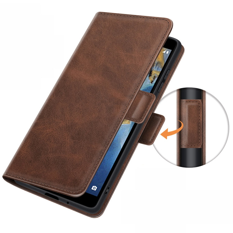 For ZTE Blade A31 Dual-side Magnetic Buckle Horizontal Flip Leather Case with Holder & Card Slots & Wallet