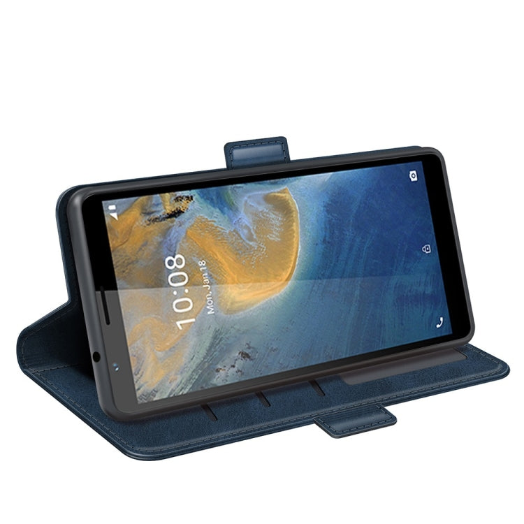 For ZTE Blade A31 Dual-side Magnetic Buckle Horizontal Flip Leather Case with Holder & Card Slots & Wallet