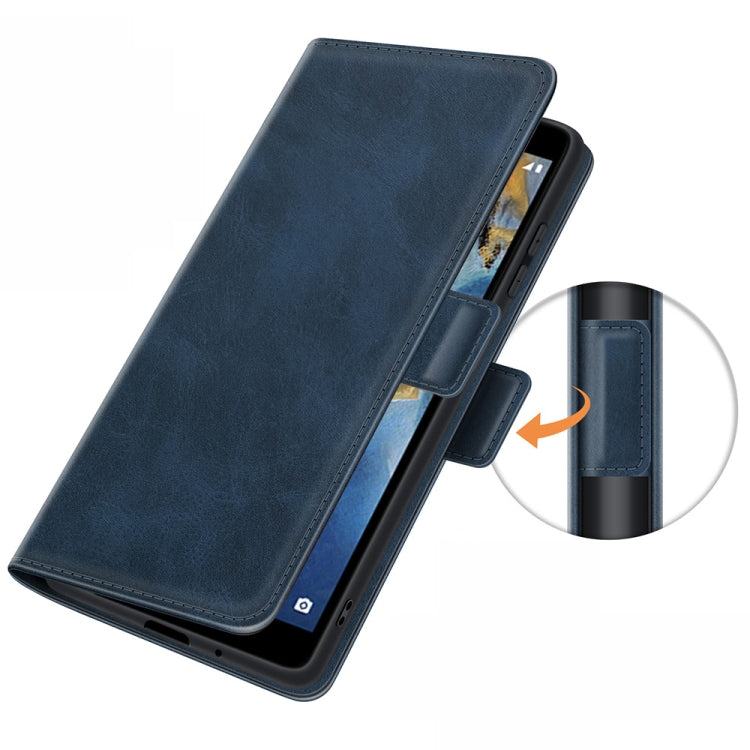 For ZTE Blade A31 Dual-side Magnetic Buckle Horizontal Flip Leather Case with Holder & Card Slots & Wallet