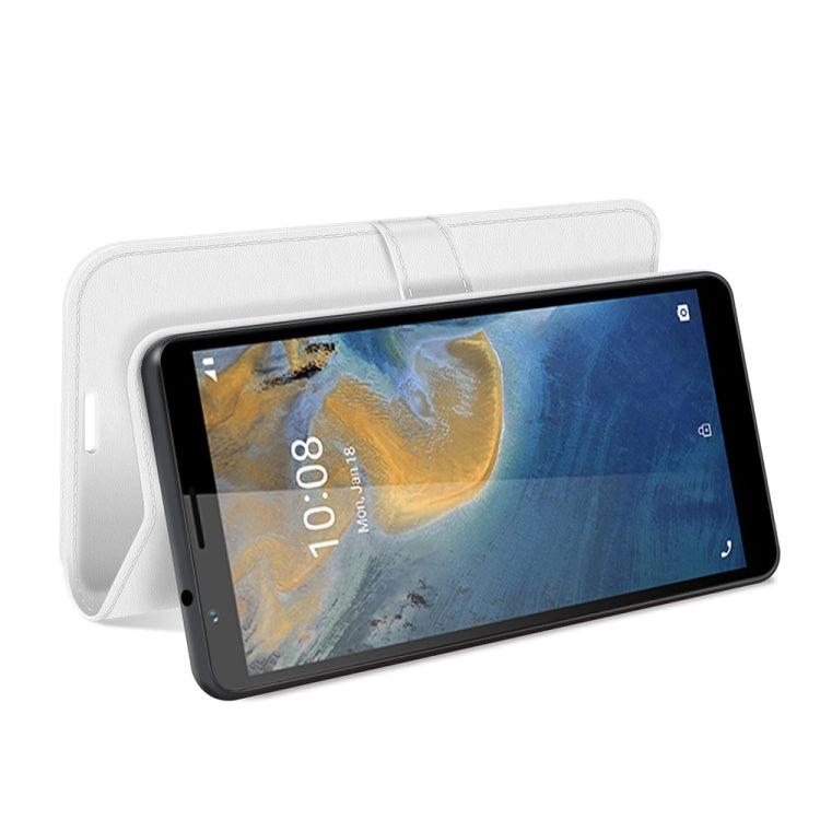 For ZTE Blade A31 R64 Texture Single Horizontal Flip Protective Case with Holder & Card Slots & Wallet& Photo Frame