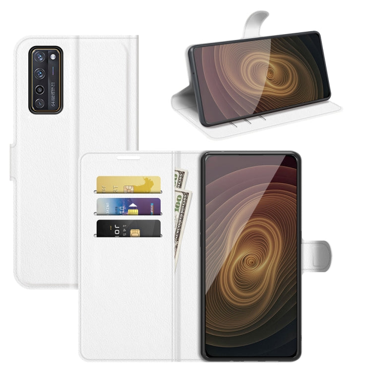 For ZTE Axon 20 5G Litchi Texture Horizontal Flip Protective Case with Holder & Card Slots & Wallet