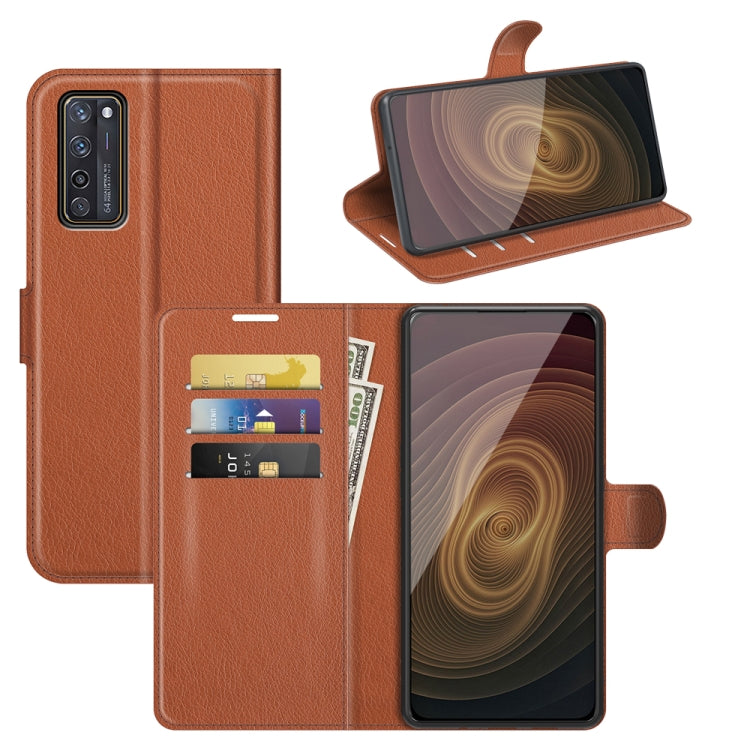 For ZTE Axon 20 5G Litchi Texture Horizontal Flip Protective Case with Holder & Card Slots & Wallet