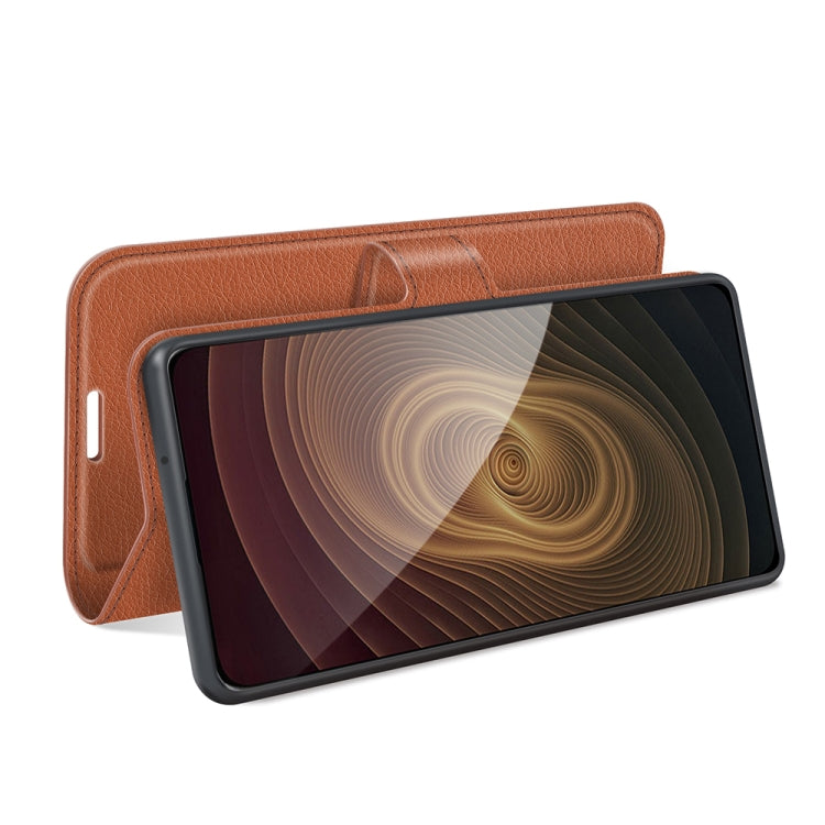 For ZTE Axon 20 5G Litchi Texture Horizontal Flip Protective Case with Holder & Card Slots & Wallet