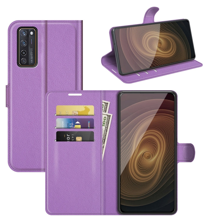 For ZTE Axon 20 5G Litchi Texture Horizontal Flip Protective Case with Holder & Card Slots & Wallet