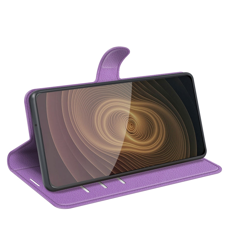 For ZTE Axon 20 5G Litchi Texture Horizontal Flip Protective Case with Holder & Card Slots & Wallet