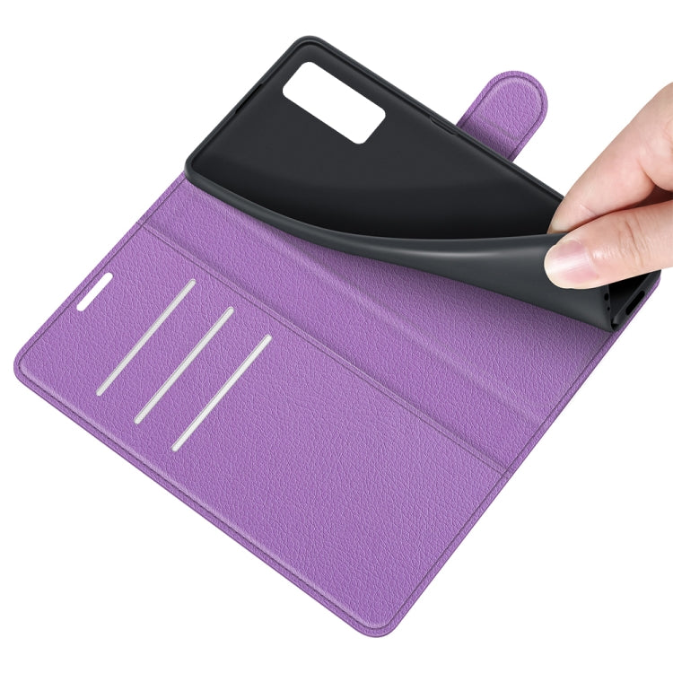 For ZTE Axon 20 5G Litchi Texture Horizontal Flip Protective Case with Holder & Card Slots & Wallet