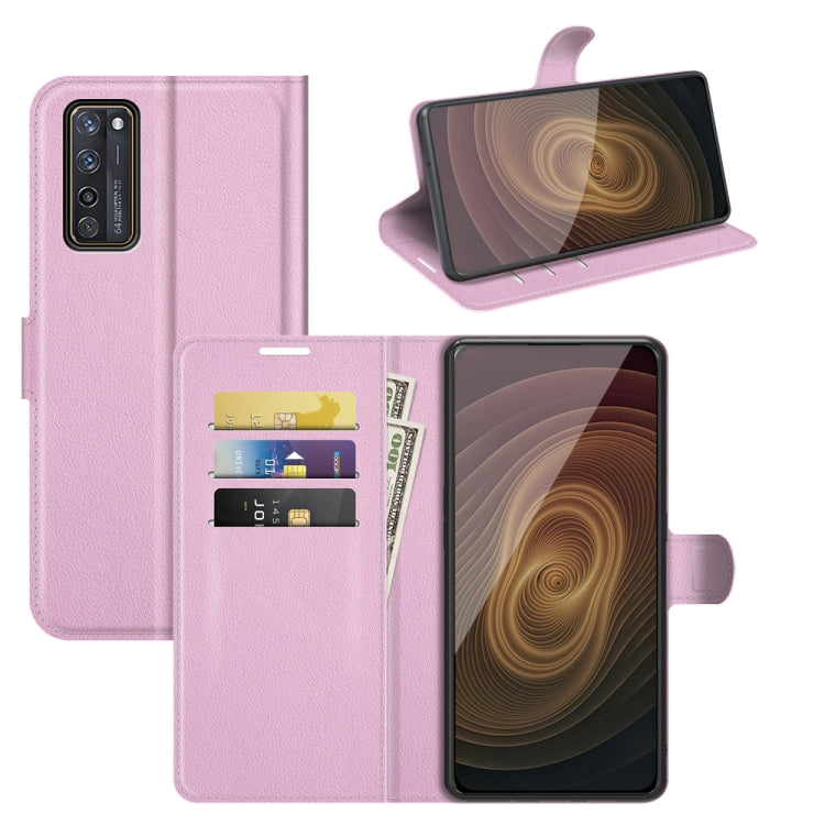 For ZTE Axon 20 5G Litchi Texture Horizontal Flip Protective Case with Holder & Card Slots & Wallet