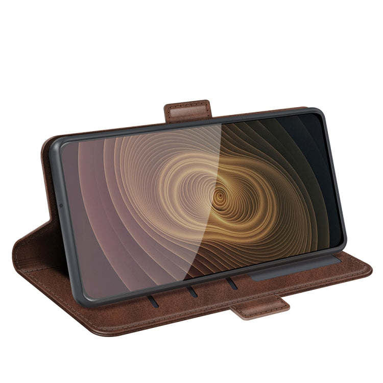 For ZTE Axon 20 5G Dual-side Magnetic Buckle Horizontal Flip Leather Case with Holder & Card Slots & Wallet