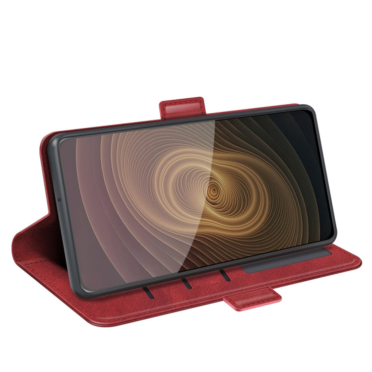 For ZTE Axon 20 5G Dual-side Magnetic Buckle Horizontal Flip Leather Case with Holder & Card Slots & Wallet