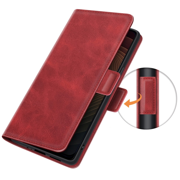 For ZTE Axon 20 5G Dual-side Magnetic Buckle Horizontal Flip Leather Case with Holder & Card Slots & Wallet