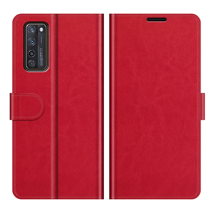 For ZTE Axon 20 5G R64 Texture Single Horizontal Flip Protective Case with Holder & Card Slots & Wallet& Photo Frame