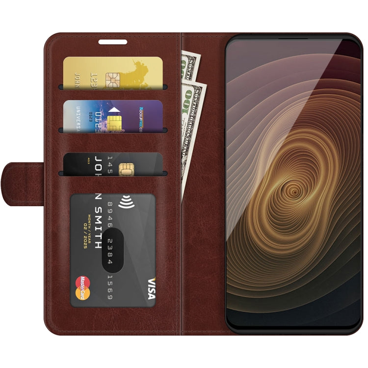 For ZTE Axon 20 5G R64 Texture Single Horizontal Flip Protective Case with Holder & Card Slots & Wallet& Photo Frame