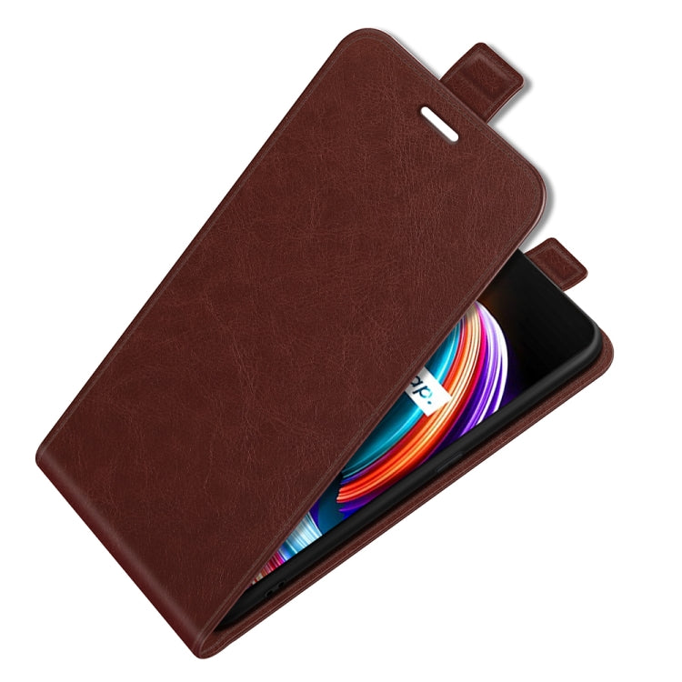 For OPPO Realme Q3 Pro Carnival R64 Texture Single Vertical Flip Leather Protective Case with Card Slots & Photo Frame
