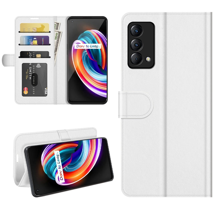 For OPPO Realme Q3 Pro Carnival R64 Texture Single Horizontal Flip Protective Case with Holder & Card Slots & Wallet& Photo Frame