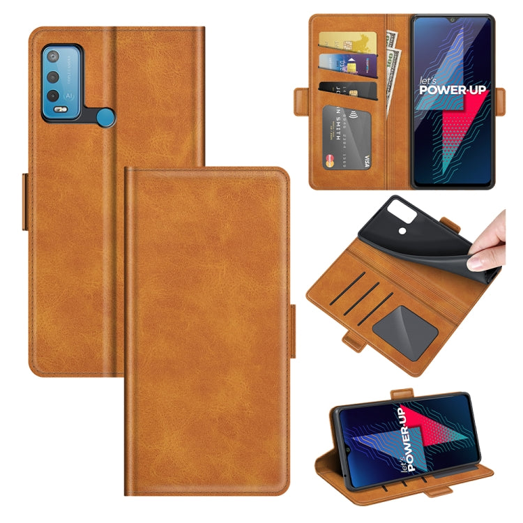 For wiko Power U30 Dual-side Magnetic Buckle Horizontal Flip Leather Case with Holder & Card Slots & Wallet