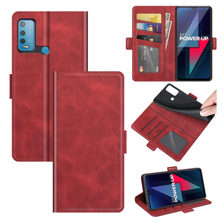 For wiko Power U30 Dual-side Magnetic Buckle Horizontal Flip Leather Case with Holder & Card Slots & Wallet
