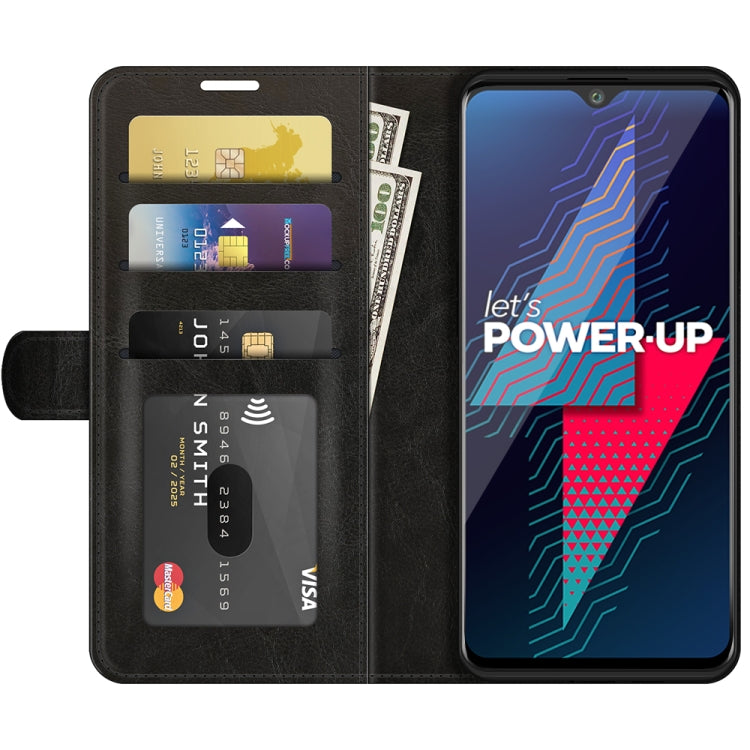 For wiko Power U30 R64 Texture Single Horizontal Flip Protective Case with Holder & Card Slots & Wallet & Photo Frame