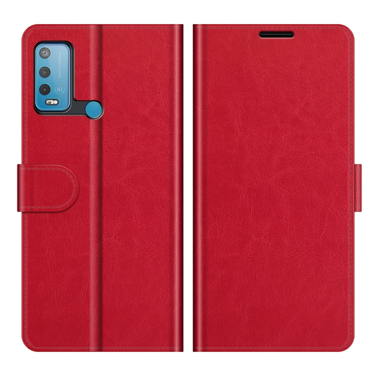 For wiko Power U30 R64 Texture Single Horizontal Flip Protective Case with Holder & Card Slots & Wallet & Photo Frame