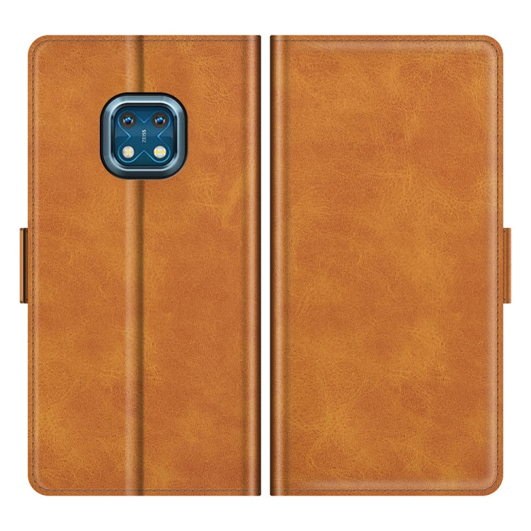 For Nokia XR20 Dual-side Magnetic Buckle Horizontal Flip Leather Case with Holder & Card Slots & Wallet