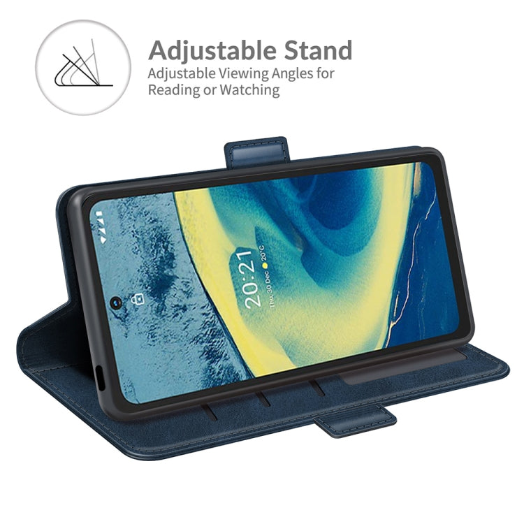 For Nokia XR20 Dual-side Magnetic Buckle Horizontal Flip Leather Case with Holder & Card Slots & Wallet