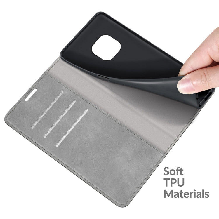 For Nokia XR20 Retro-skin Business Magnetic Suction Leather Case with Holder & Card Slots & Wallet