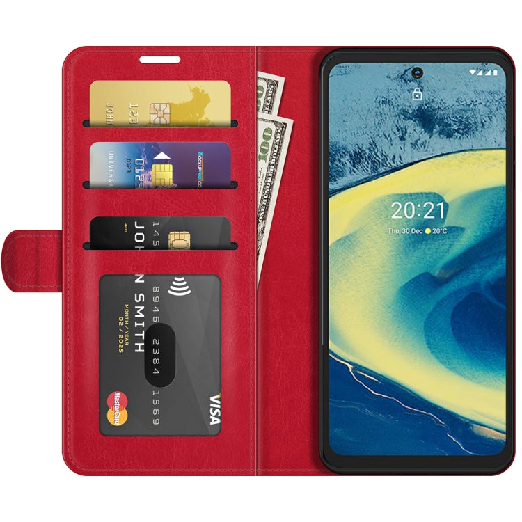 For Nokia XR20 R64 Texture Single Horizontal Flip Protective Case with Holder & Card Slots & Wallet& Photo Frame