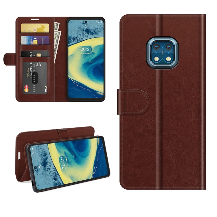 For Nokia XR20 R64 Texture Single Horizontal Flip Protective Case with Holder & Card Slots & Wallet& Photo Frame