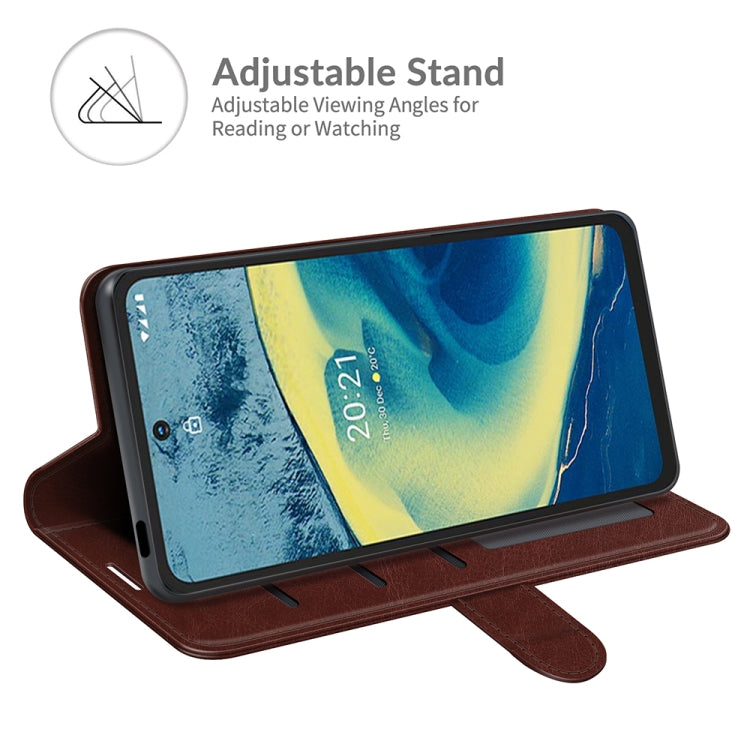 For Nokia XR20 R64 Texture Single Horizontal Flip Protective Case with Holder & Card Slots & Wallet& Photo Frame