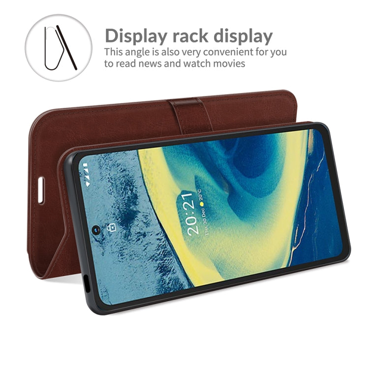 For Nokia XR20 R64 Texture Single Horizontal Flip Protective Case with Holder & Card Slots & Wallet& Photo Frame