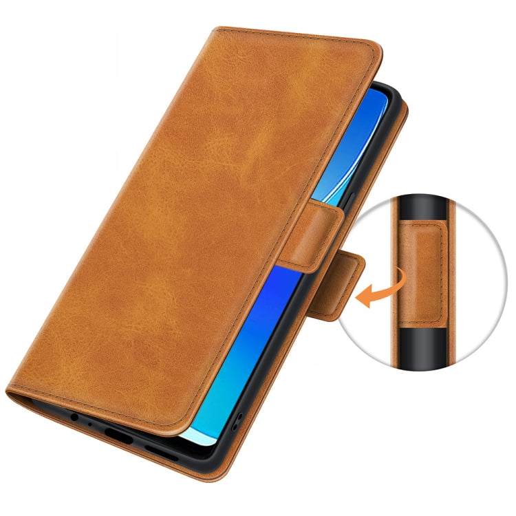 For OPPO Reno6 Z Dual-side Magnetic Buckle Horizontal Flip Leather Case with Holder & Card Slots & Wallet