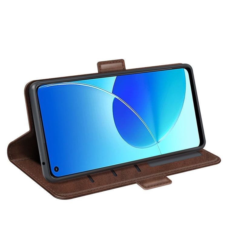 For OPPO Reno6 Z Dual-side Magnetic Buckle Horizontal Flip Leather Case with Holder & Card Slots & Wallet