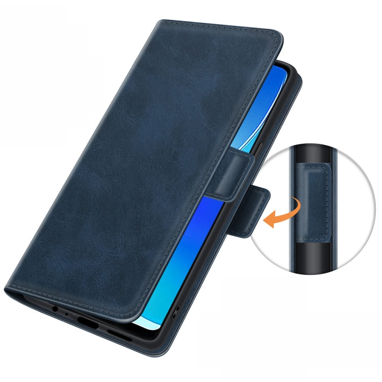 For OPPO Reno6 Z Dual-side Magnetic Buckle Horizontal Flip Leather Case with Holder & Card Slots & Wallet