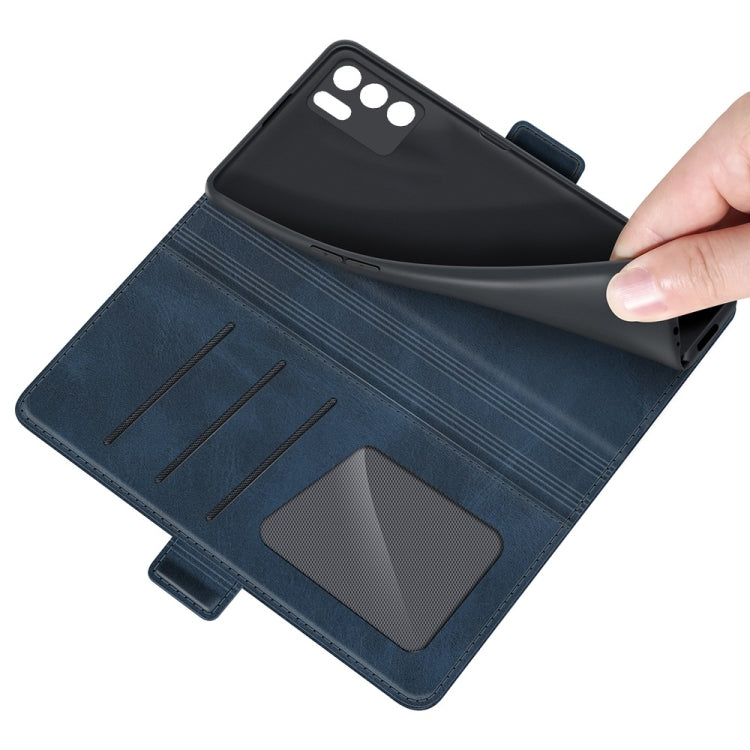 For OPPO Reno6 Z Dual-side Magnetic Buckle Horizontal Flip Leather Case with Holder & Card Slots & Wallet