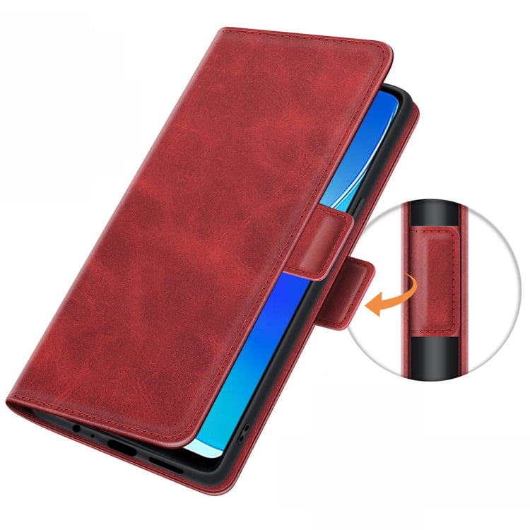 For OPPO Reno6 Z Dual-side Magnetic Buckle Horizontal Flip Leather Case with Holder & Card Slots & Wallet