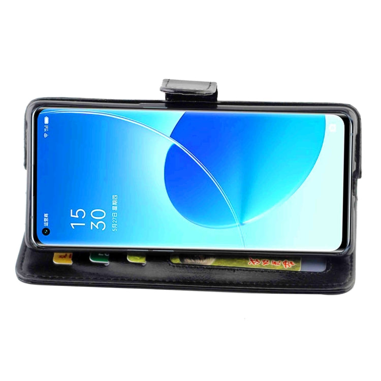 For OPPO Reno6 Pro+(5G) Crazy Horse Texture Leather Horizontal Flip Protective Case with Holder & Card Slots & Wallet & Photo Frame