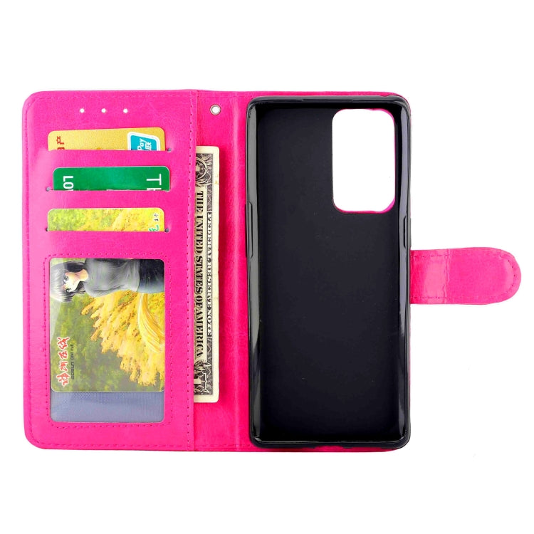 For OPPO Reno6 Pro+(5G) Crazy Horse Texture Leather Horizontal Flip Protective Case with Holder & Card Slots & Wallet & Photo Frame