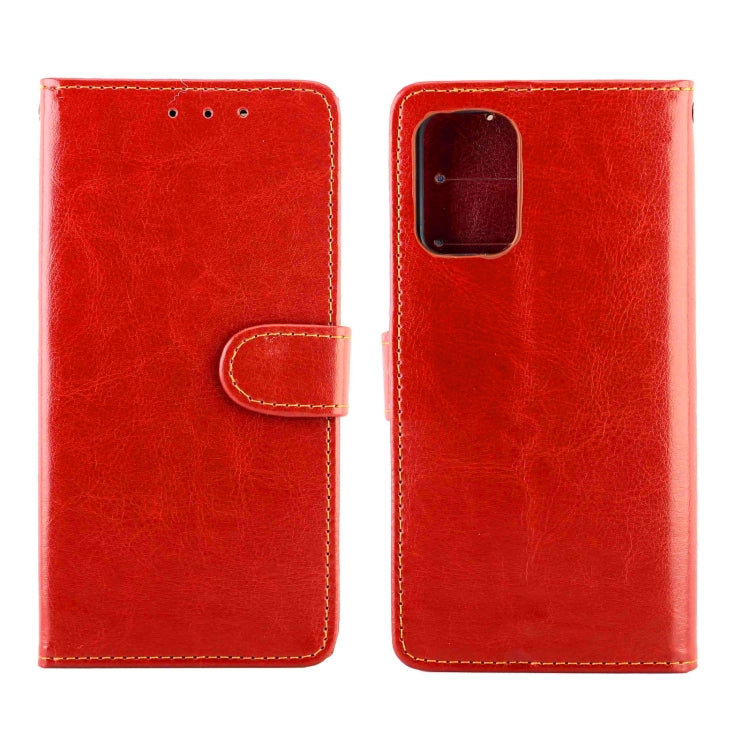 For OPPO F19/A74(4G) Crazy Horse Texture Leather Horizontal Flip Protective Case with Holder & Card Slots & Wallet & Photo Frame